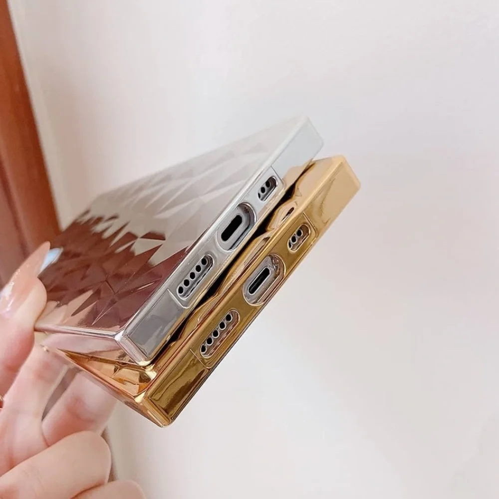 iPhone 12 gold plastic case